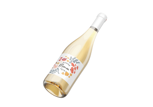 vin Blanc Moelleux Personnalise – Idee Cadeau Raffinee pour Fete des Meres