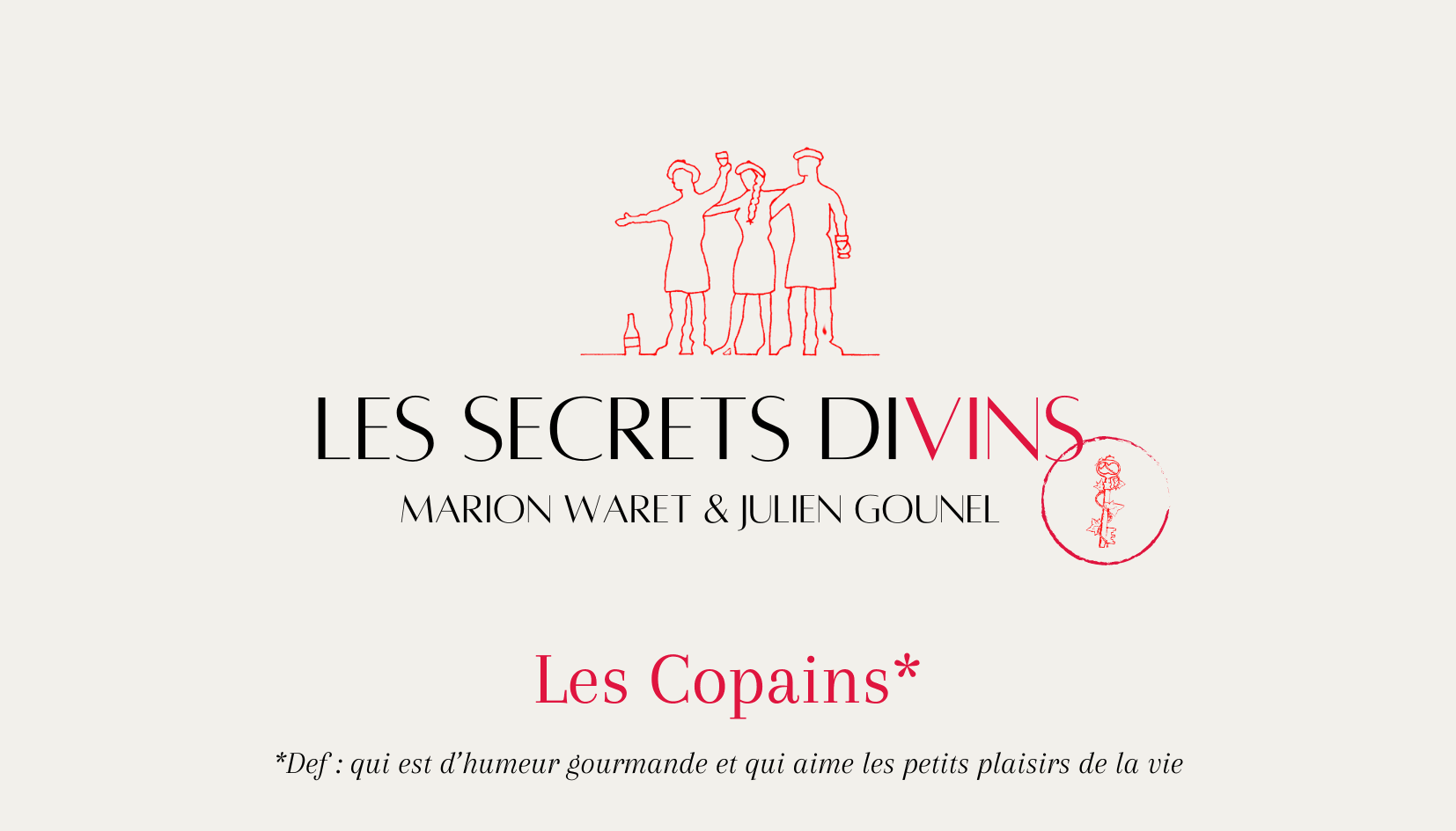 Vin rouge fruité Languedoc - Les Copains 2023 - Les Secrets Divins