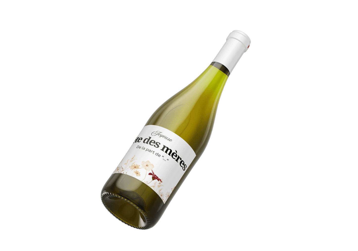 vin Blanc Personnalise – Idee Cadeau Raffinee pour Fete des Meres
