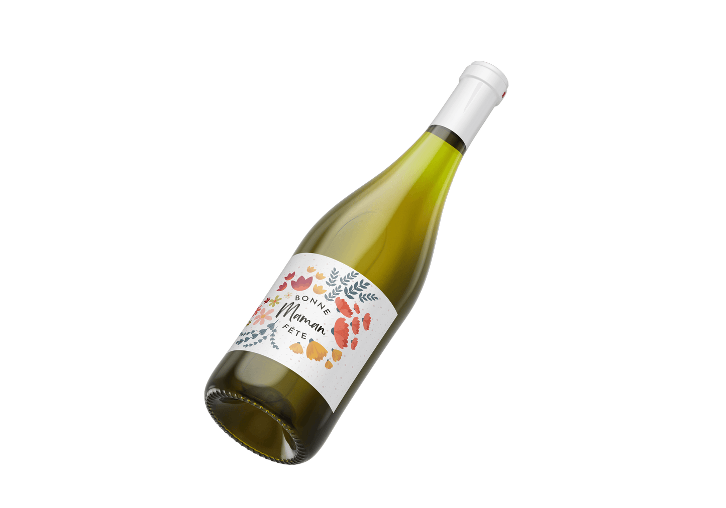 vin Blanc Personnalise – Idee Cadeau Raffinee pour la Fete des Meres